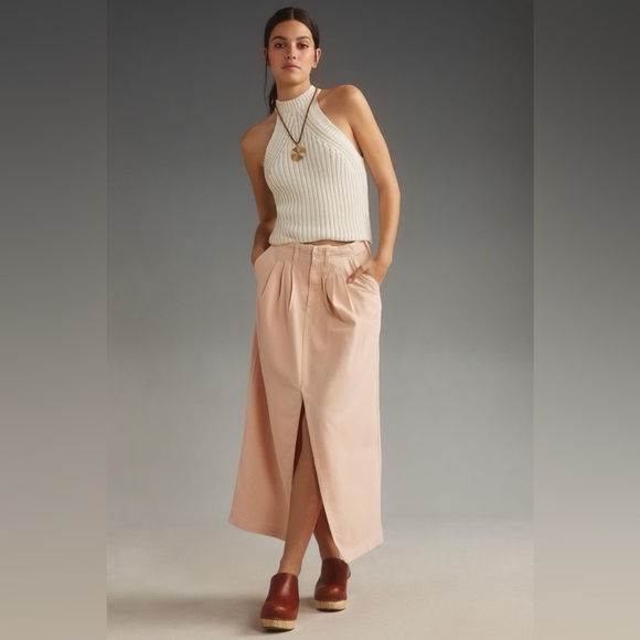 Anthropologie Dresses & Skirts - NWT Size 16 - Anthropologie Pilcro Slouchy Trouser Maxi Skirt in pale pink